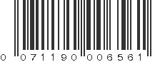 UPC 071190006561