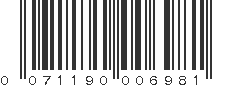 UPC 071190006981