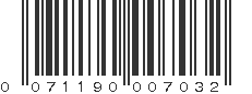 UPC 071190007032