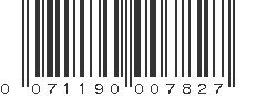 UPC 071190007827