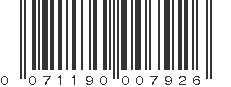 UPC 071190007926