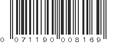 UPC 071190008169