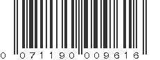 UPC 071190009616