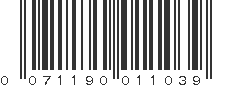 UPC 071190011039