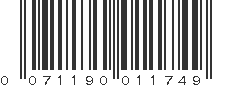 UPC 071190011749