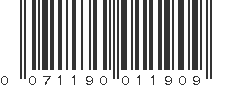 UPC 071190011909