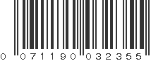 UPC 071190032355