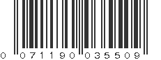 UPC 071190035509