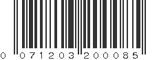 UPC 071203200085