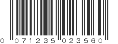 UPC 071235023560