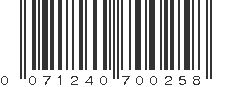 UPC 071240700258