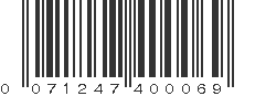 UPC 071247400069