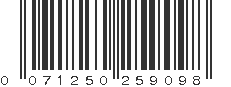 UPC 071250259098