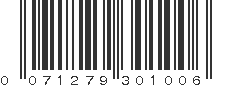 UPC 071279301006