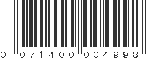 UPC 071400004998