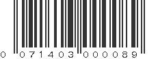 UPC 071403000089