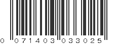 UPC 071403033025