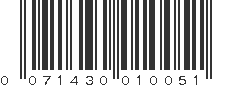 UPC 071430010051