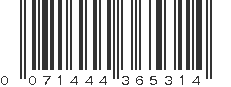 UPC 071444365314
