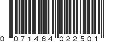 UPC 071464022501