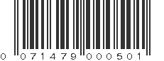 UPC 071479000501