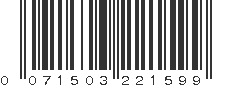 UPC 071503221599