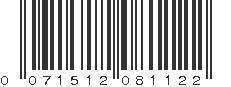 UPC 071512081122