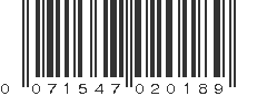 UPC 071547020189