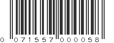 UPC 071557000058