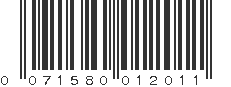 UPC 071580012011