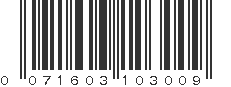 UPC 071603103009