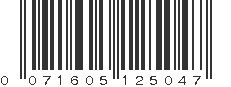 UPC 071605125047