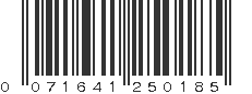 UPC 071641250185