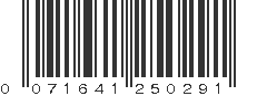 UPC 071641250291