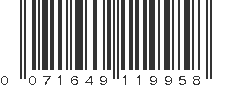 UPC 071649119958