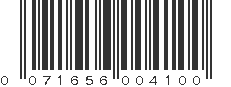 UPC 071656004100