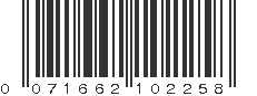 UPC 071662102258