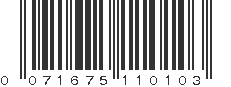 UPC 071675110103