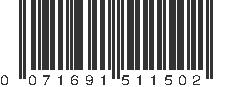 UPC 071691511502