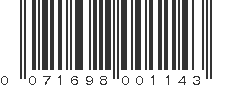 UPC 071698001143