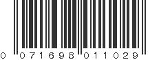 UPC 071698011029