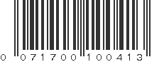 UPC 071700100413