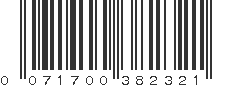 UPC 071700382321