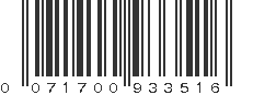UPC 071700933516