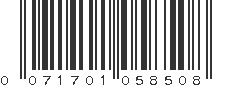 UPC 071701058508