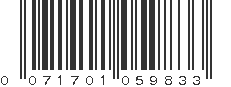 UPC 071701059833