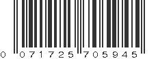 UPC 071725705945