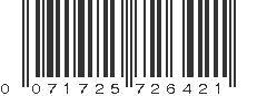 UPC 071725726421