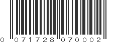 UPC 071728070002