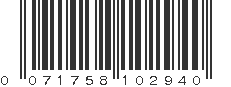 UPC 071758102940